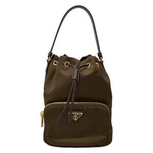 Prada Duetto Li Bucket Bag Handbag 1BH038 Nylon